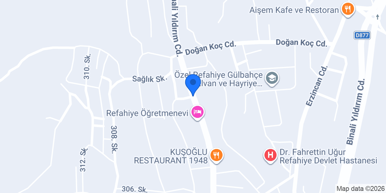 Nezahat Çeçen Ortaokulu konumu