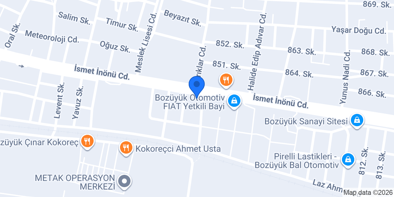 EKİP OTOMOTİV LASMAX konumu
