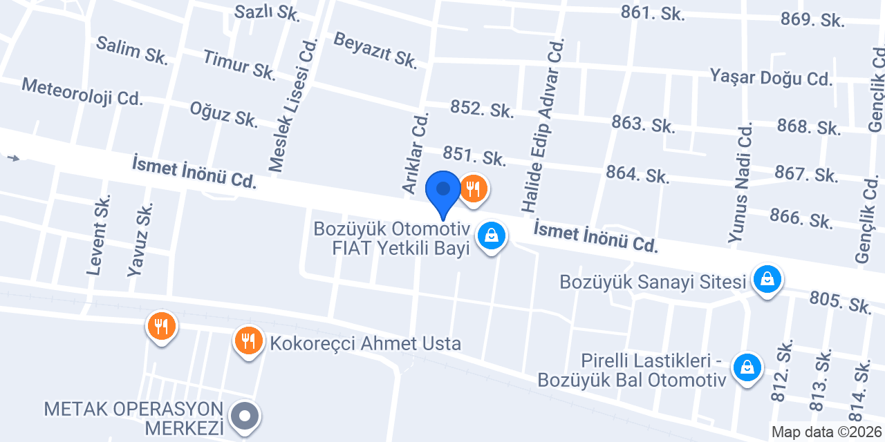 Şekerciler Sigorta konumu