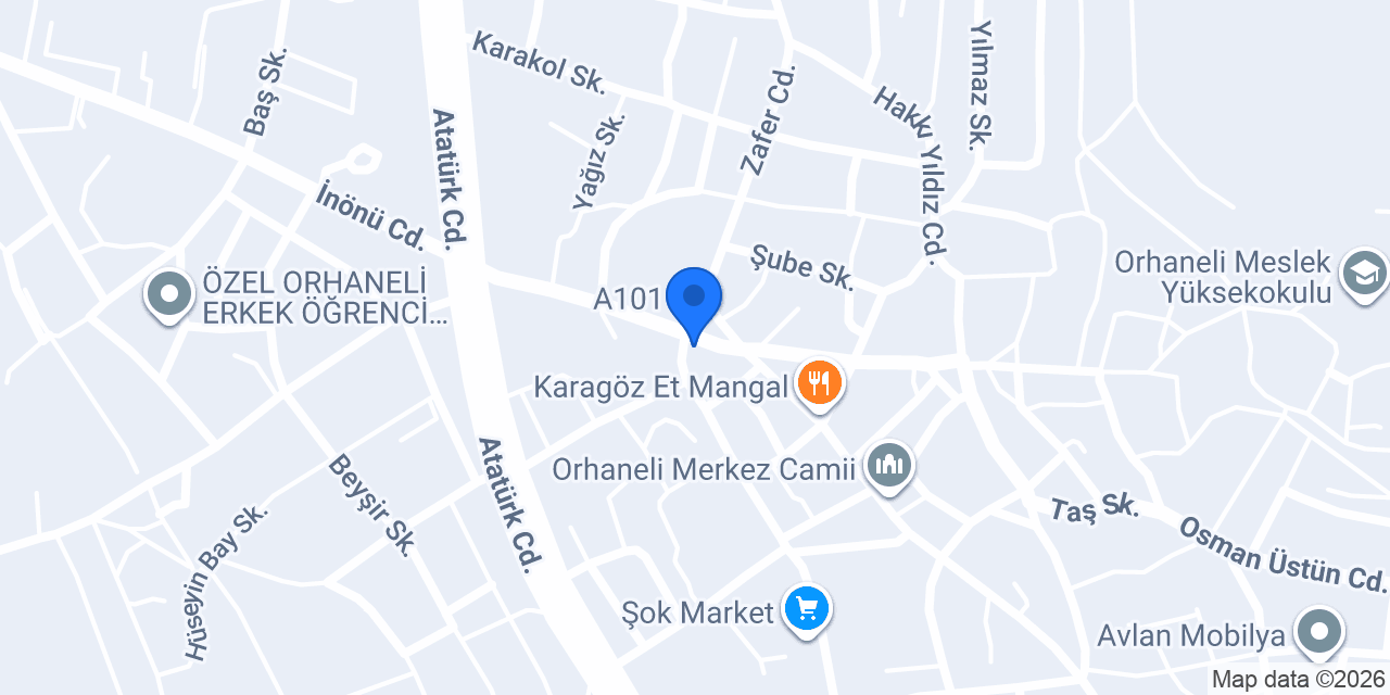 Orhaneli Adliyesi konumu