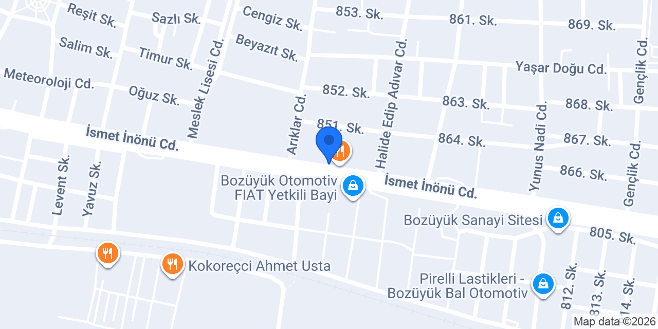 Özdemirler Metal konumu