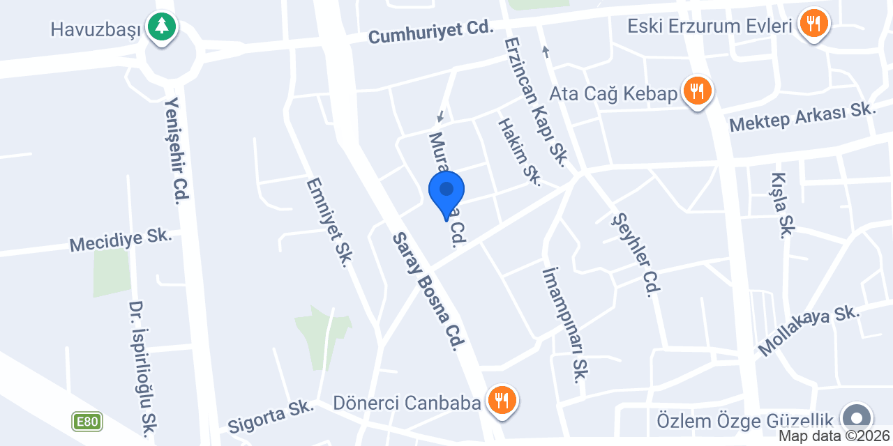 Serdivan Cafe &Nargile konumu