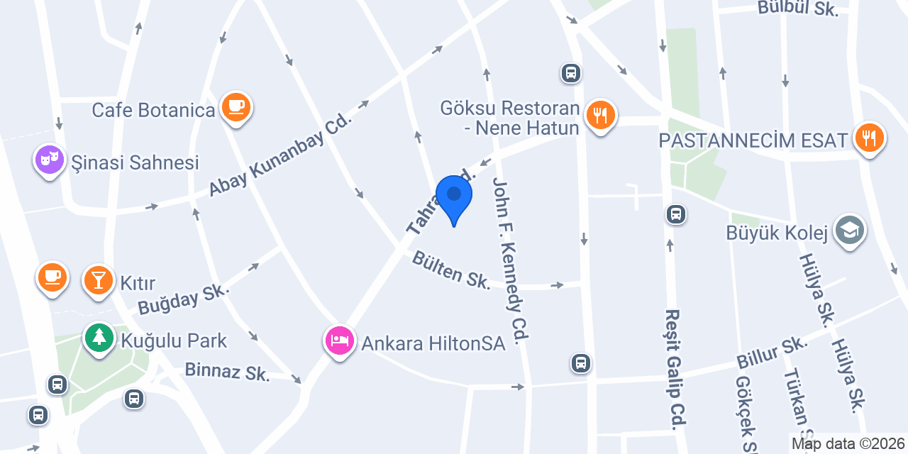 E-GÜVEN Ankara Şubesi konumu