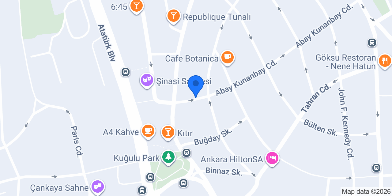 Tunalı Simit Center konumu