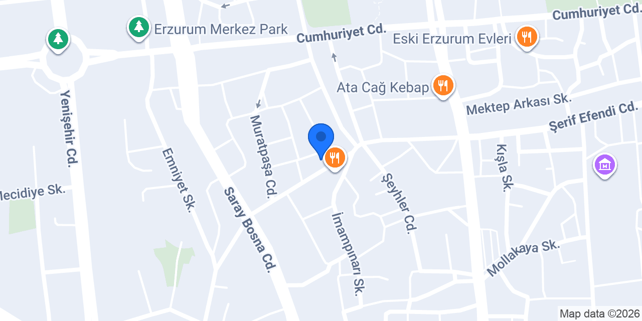 Bi Pilav Erzurum konumu