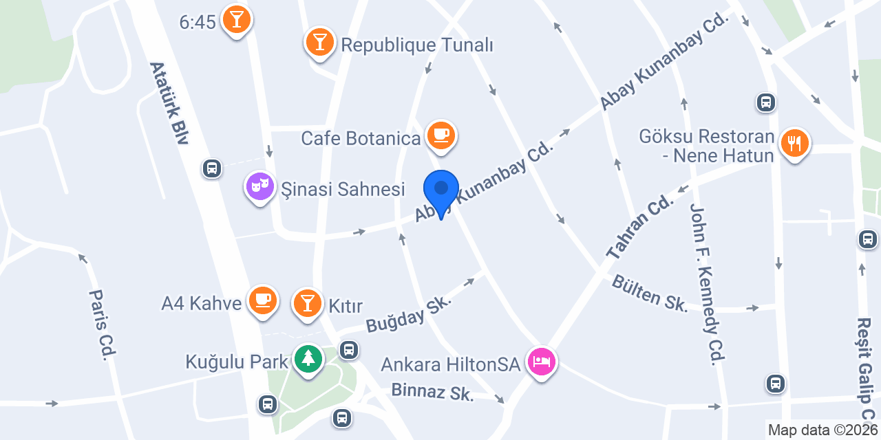 Varuna Gezgin Cafe - Ankara - Tunalı konumu
