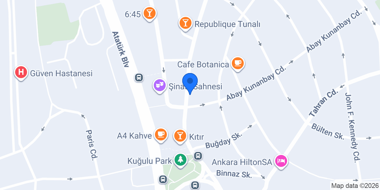 Halkbank Kavaklıdere Şubesi konumu