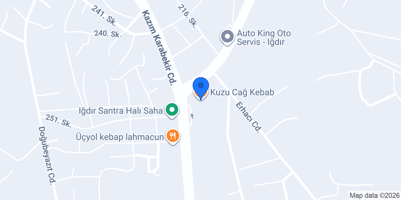 Kuzu Cağ Kebab konumu