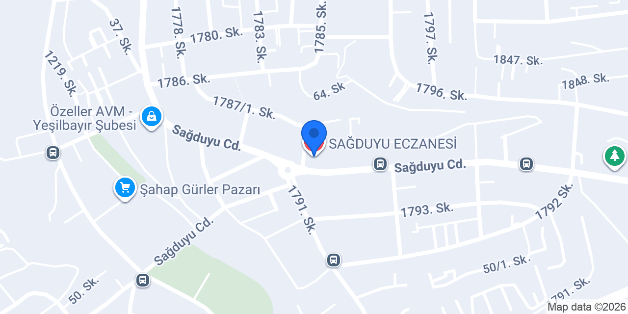 SAĞDUYU ECZANESİ konumu