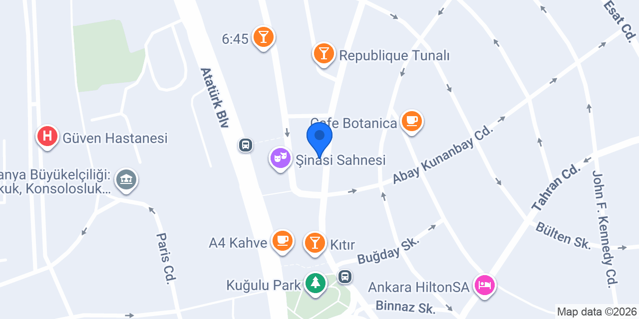 YELSS TUNALI konumu