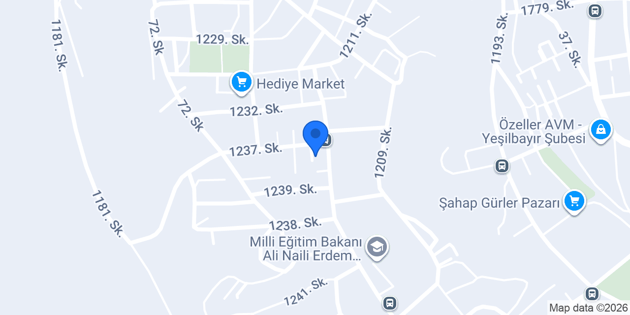 Bereket Market konumu