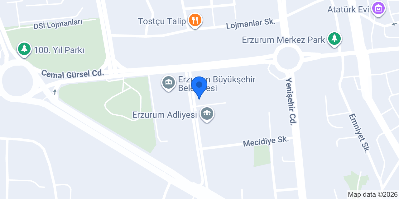 Erzurum Barosu konumu