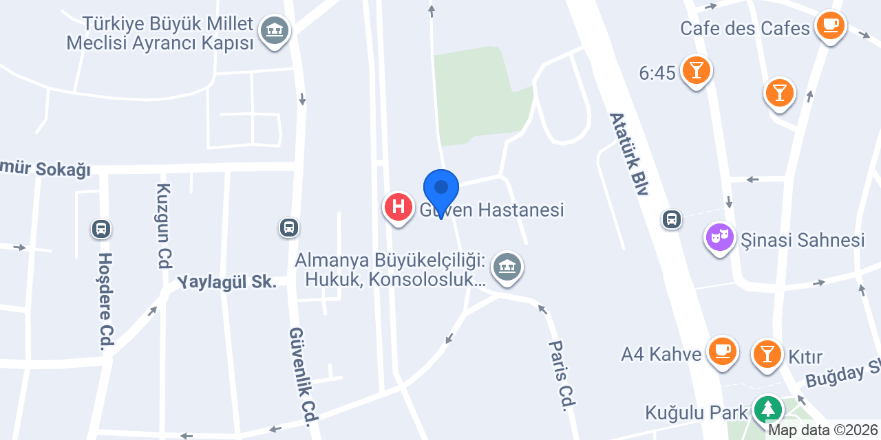 Guven Hospital konumu