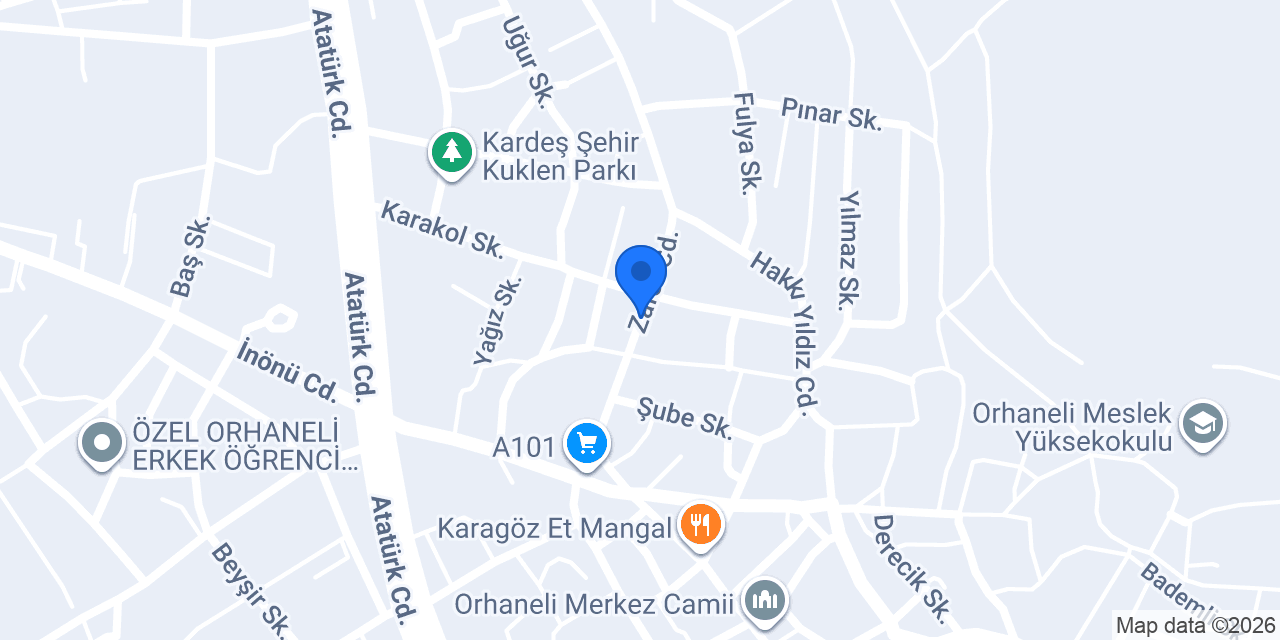 BURSA ORHANELİ POZİTİF BİLGİSAYAR konumu