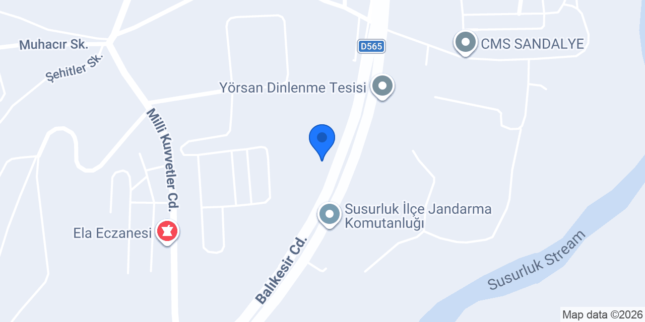 Susurluk Mesleki Eğitim Merkezi konumu