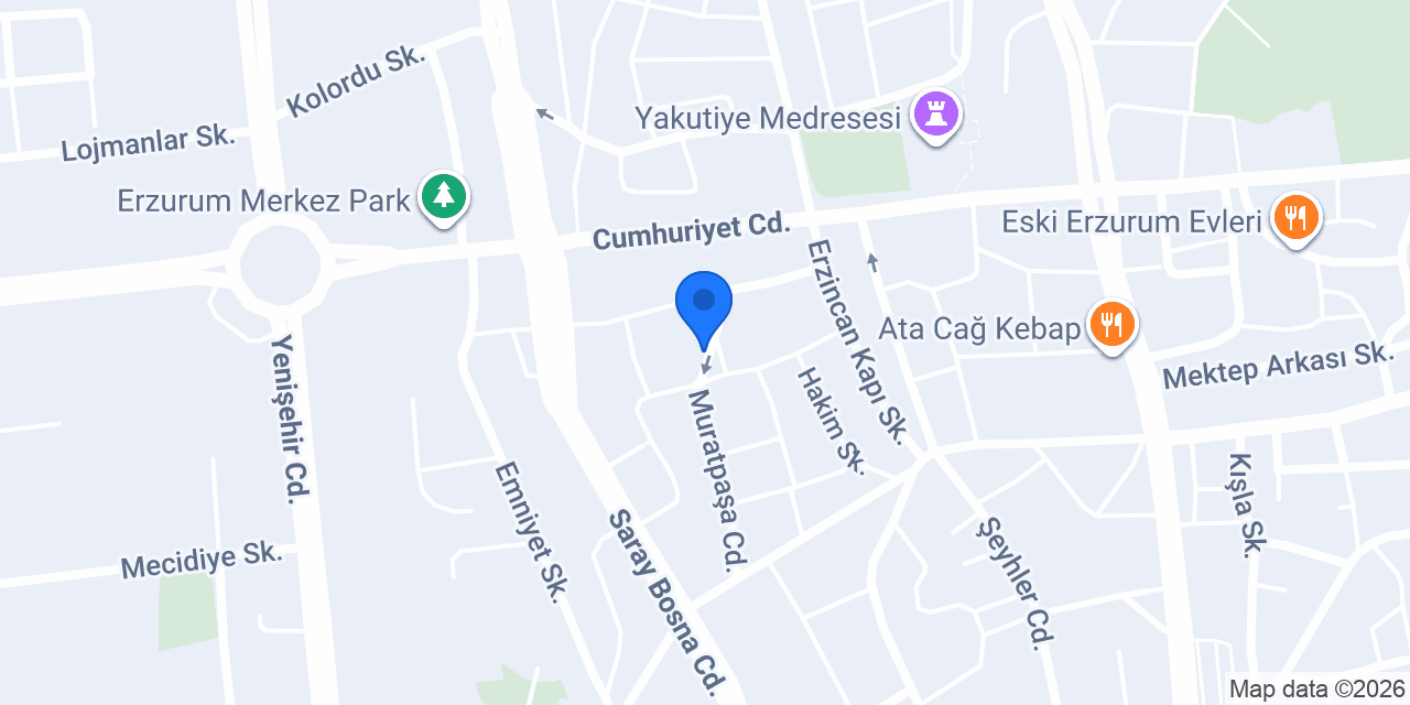 Saklı Bahçe Cafe konumu