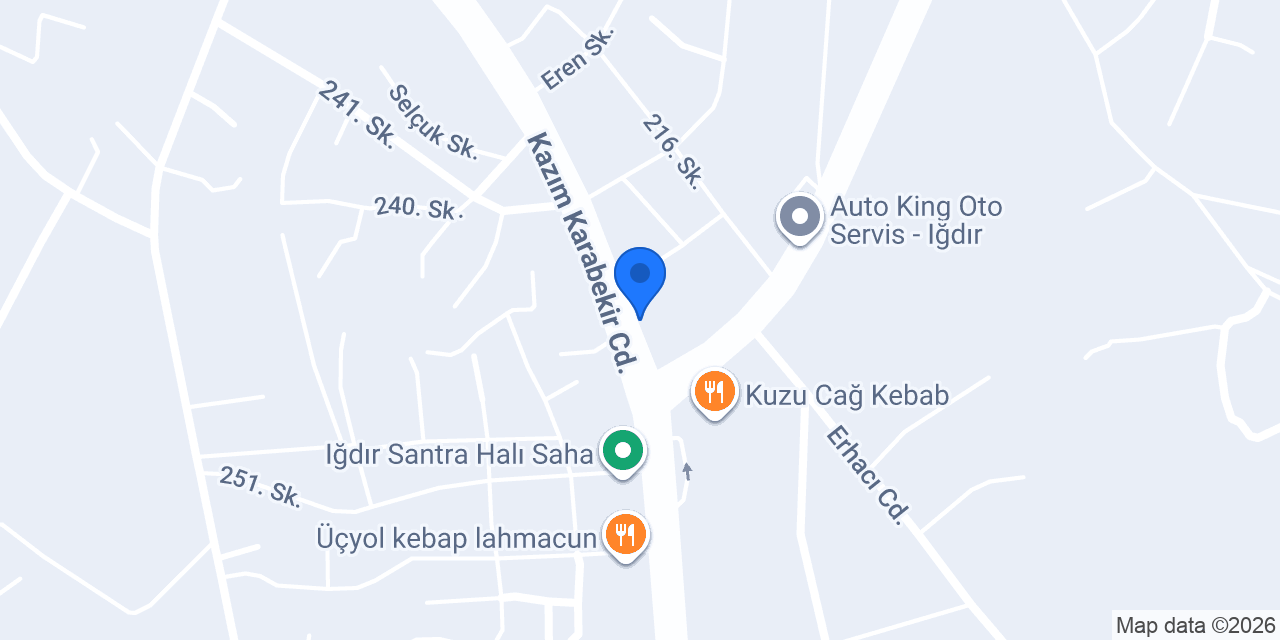 Auto King - Iğdır Oto Ekspertiz Merkez konumu