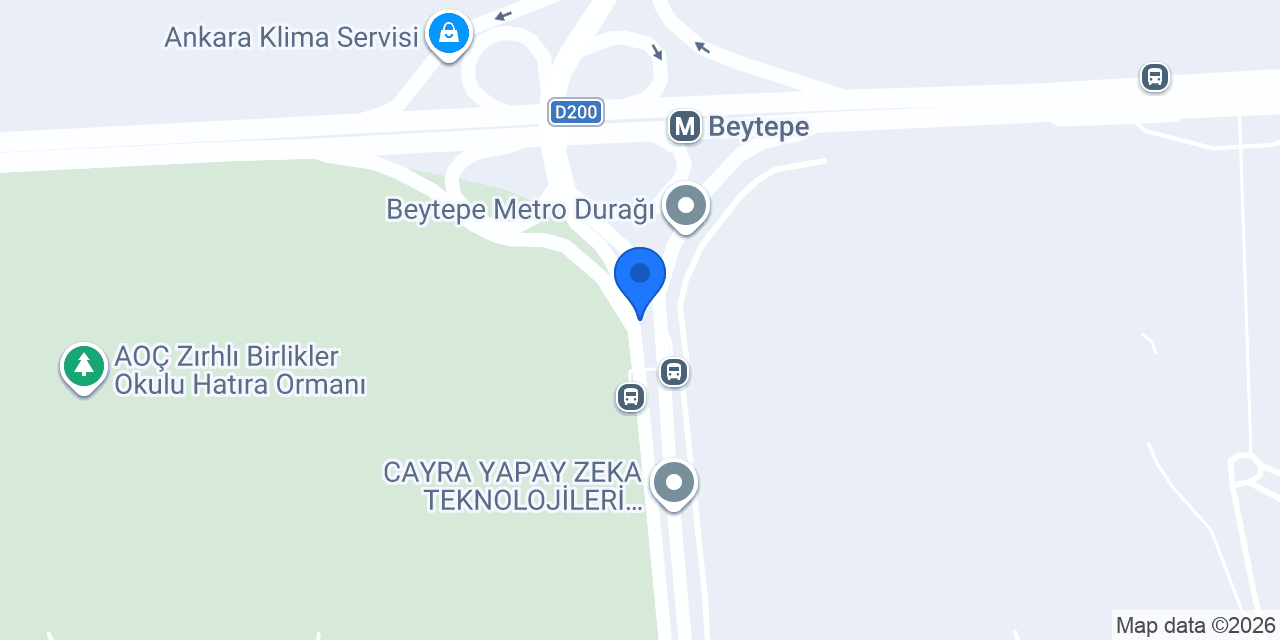 Beytepe metro taksi konumu