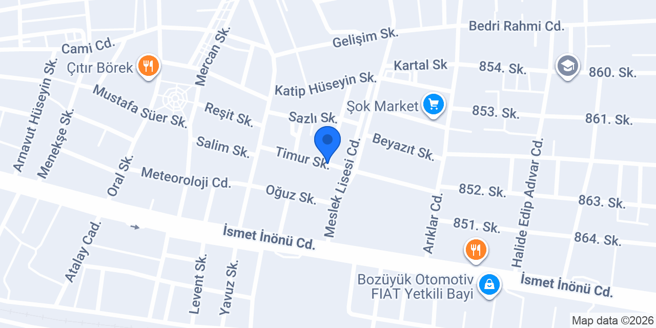 Yıldız Erkek Öğrenci Yurdu konumu