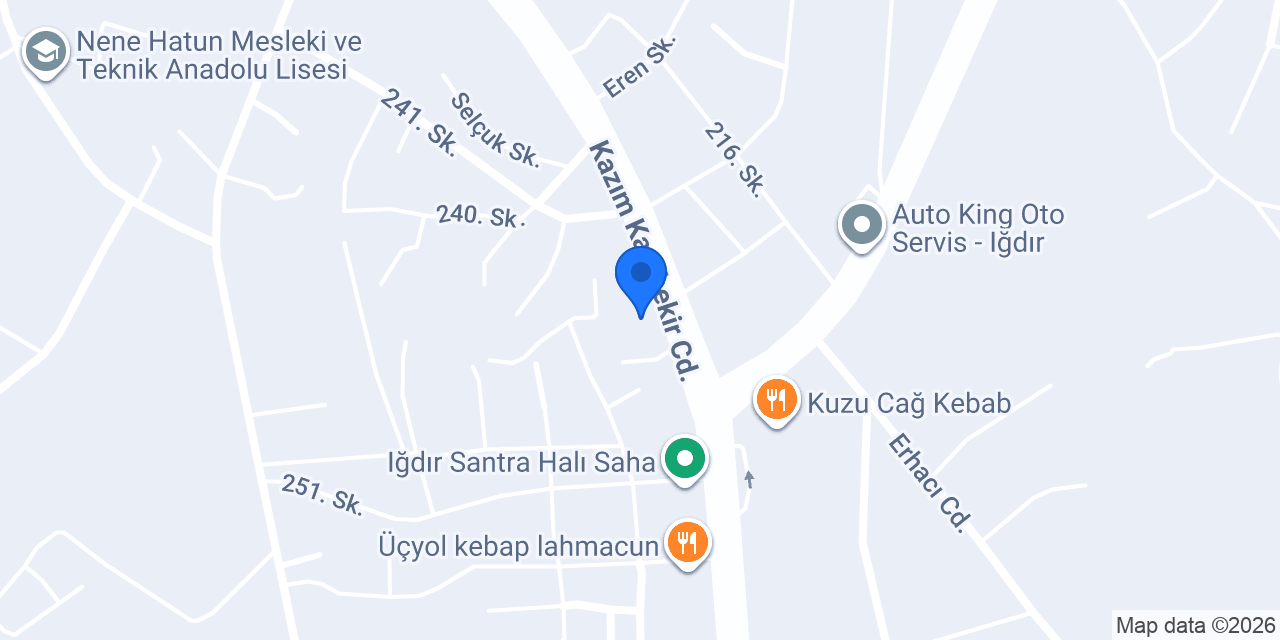 Garantili Arabam Iğdır Oto Ekspertiz konumu