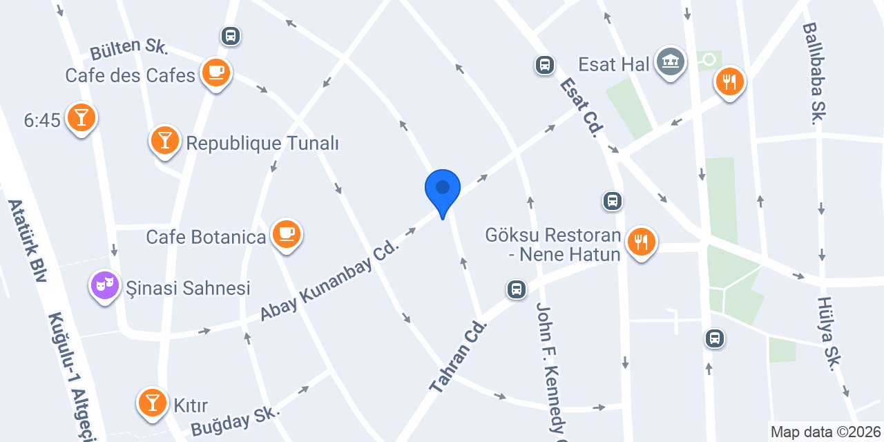Bilir Taksi konumu