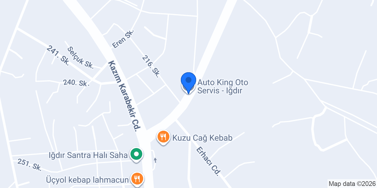 Auto King Oto Servis - Iğdır konumu