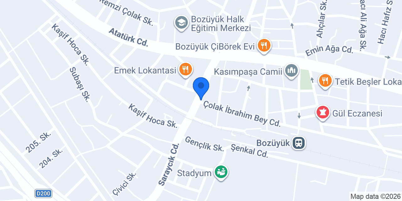 Çevik Sigorta Bozüyük konumu