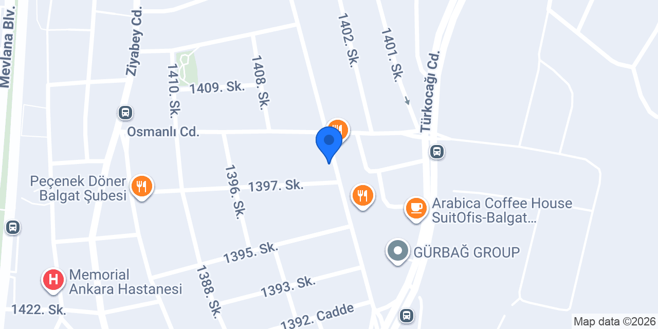 DORA OTO SERVİS BALGAT ANKARA konumu