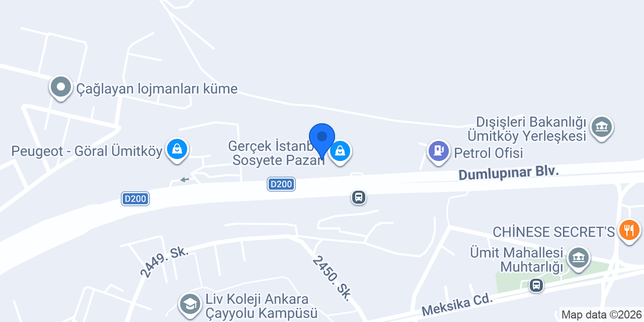 Seta Dizayn/Dekorasyon konumu