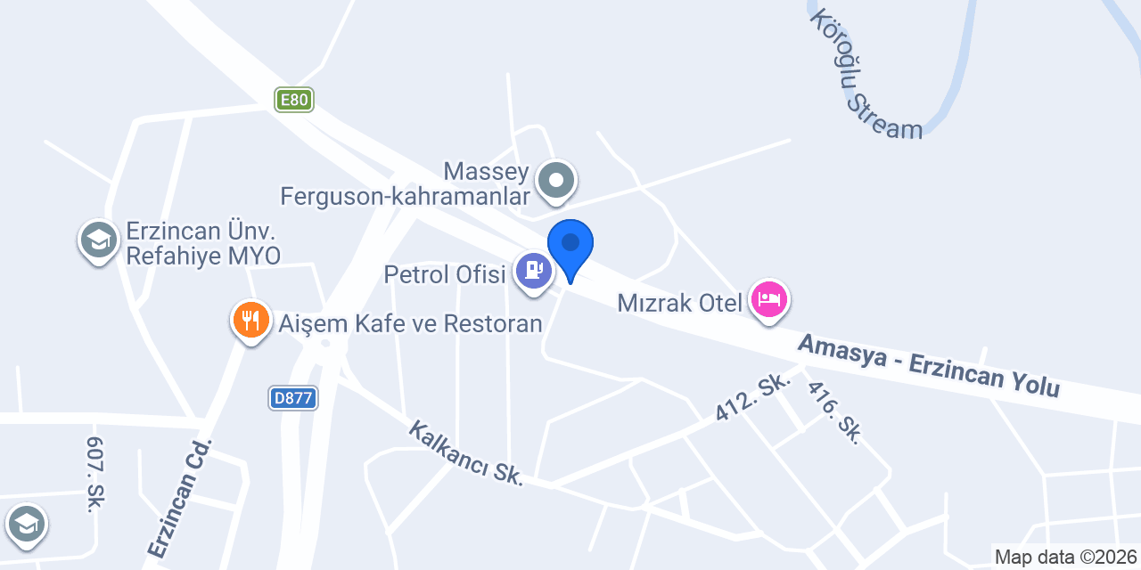 Refahiye Eczanesi konumu