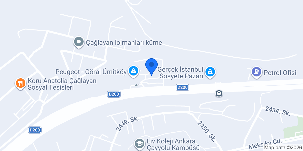 Çağdaş Market / Ağaçlı konumu