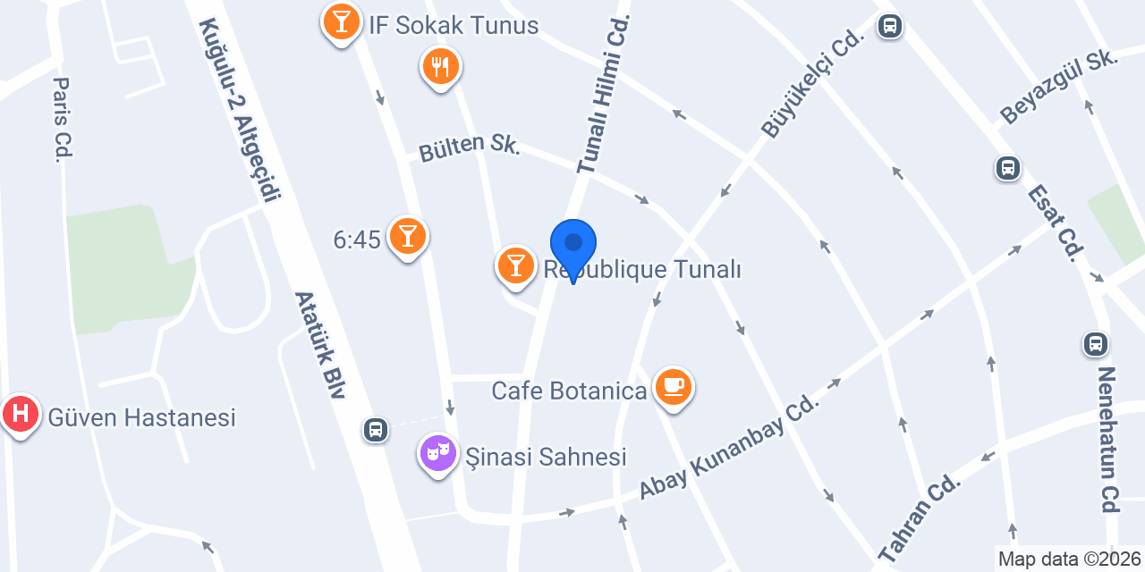 Yapı Kredi - Tunalı Hilmi Şubesi konumu