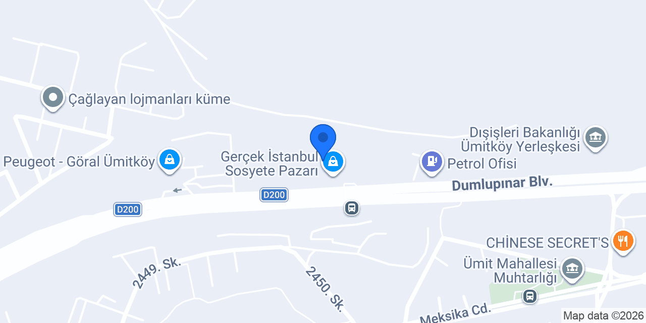 Tek Prodüksiyon konumu