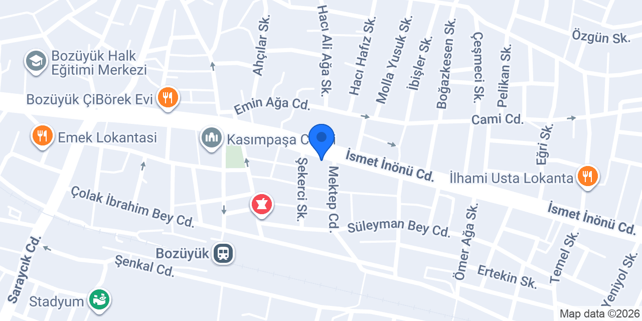 Yapı Kredi - Bozüyük Şubesi konumu