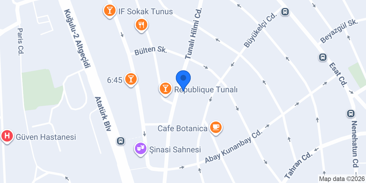 Tunalı Modesa Deri konumu