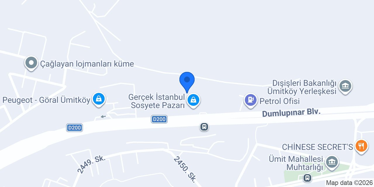 Zeplin Car Çayyolu konumu