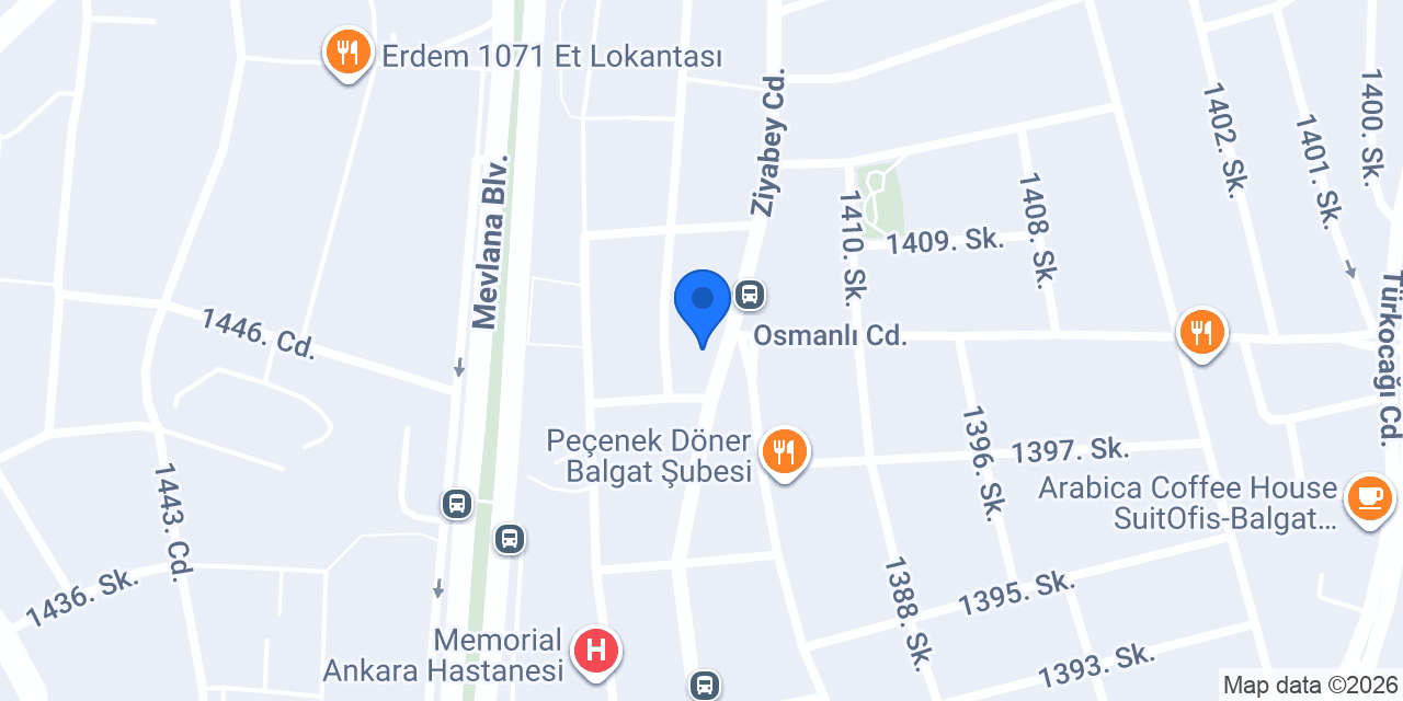 Şehir Dönercisi - Balgat konumu