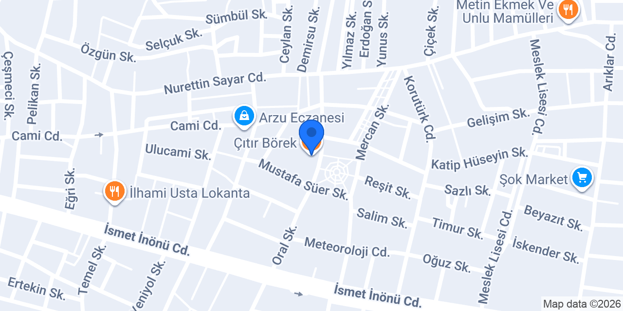 Çıtır Börek konumu