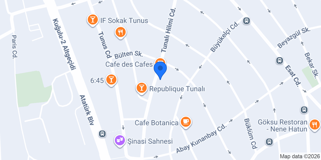 Çağdaş Market Tunalı 2 konumu