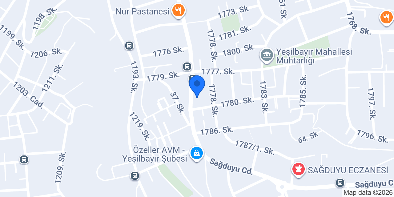 Mavi Göl Eczanesi konumu