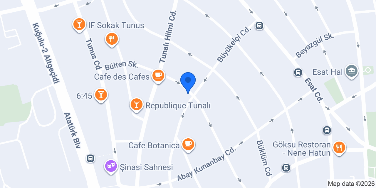 Güniz Taksi konumu