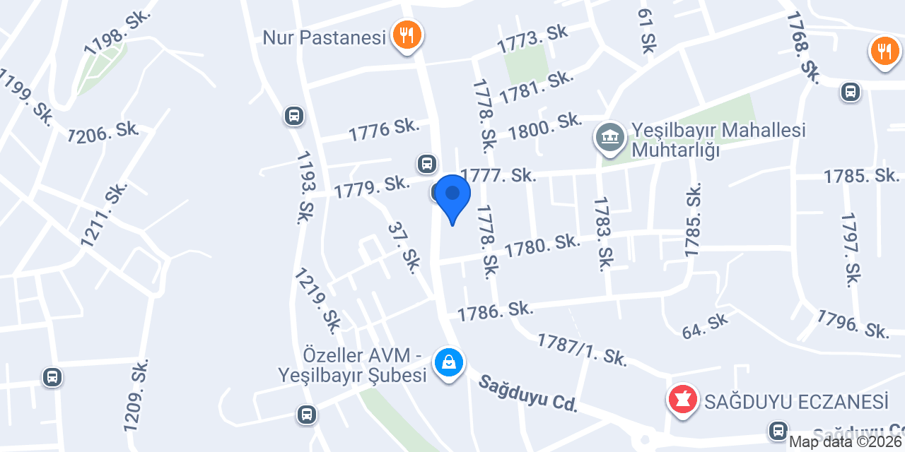 Özkoç Et ve Tavuk konumu