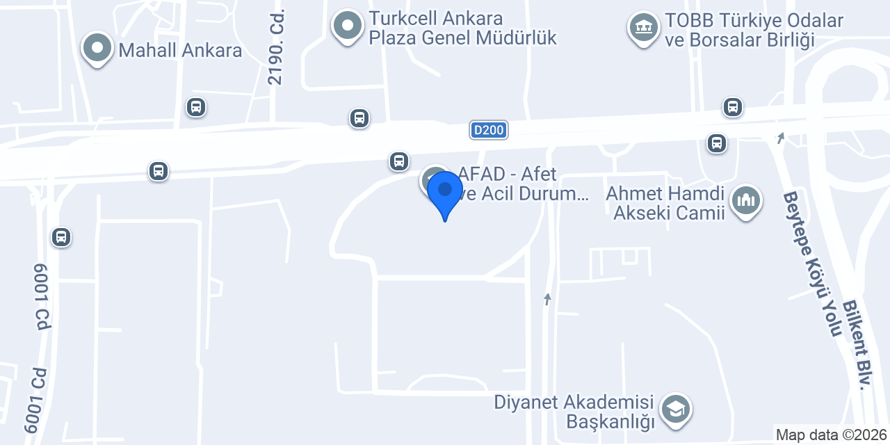 AFAD Heliport konumu
