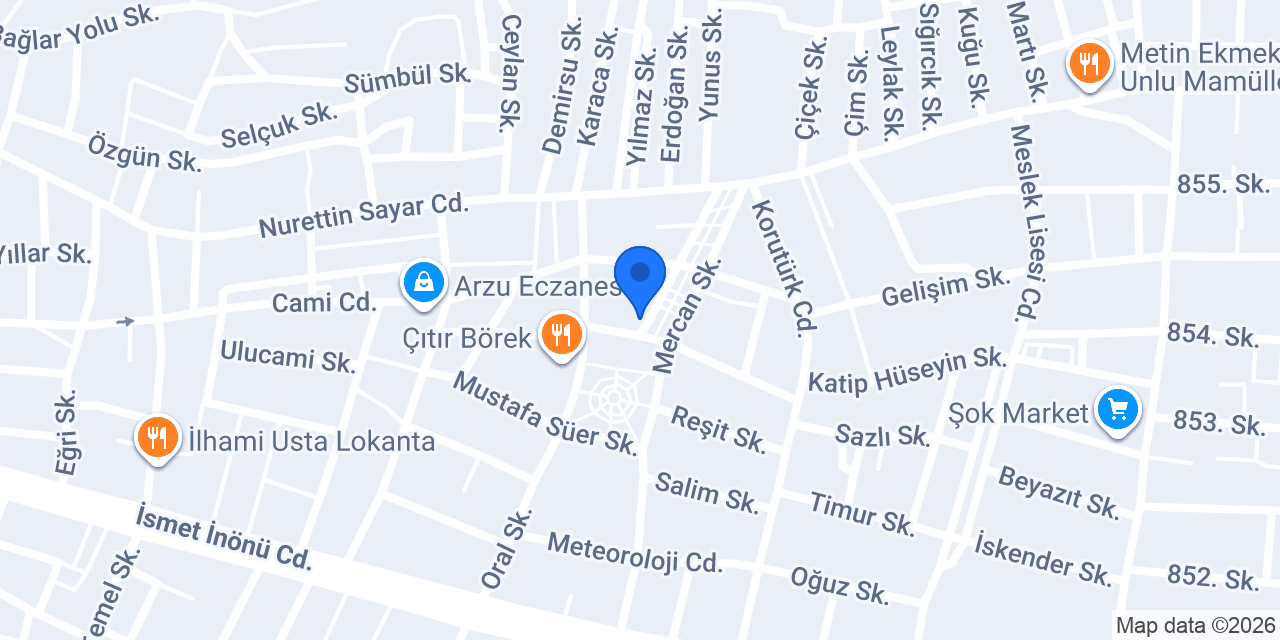 Mefsan Otomasyon Enerji Mak. konumu