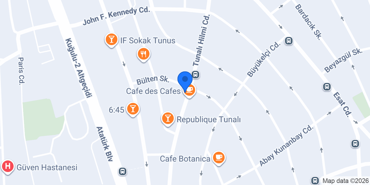 YARGICI Tunalı Hilmi Caddesi konumu