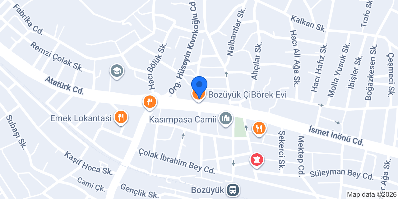 Yıldızlar Restaurant konumu