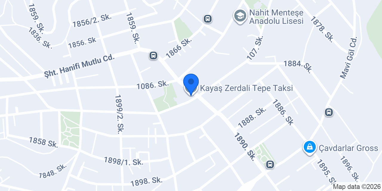 Kayaş Zerdali Tepe Taksi konumu