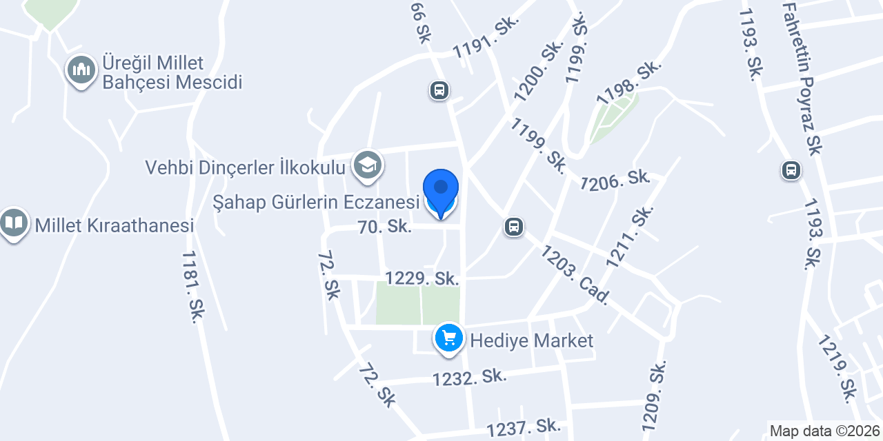 Şahap Gürlerin Eczanesi konumu