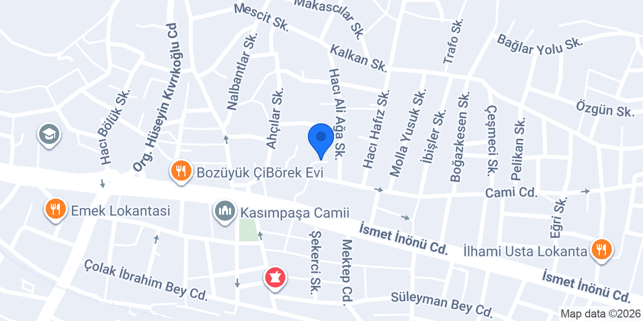 Bozuyuk hal taksi konumu