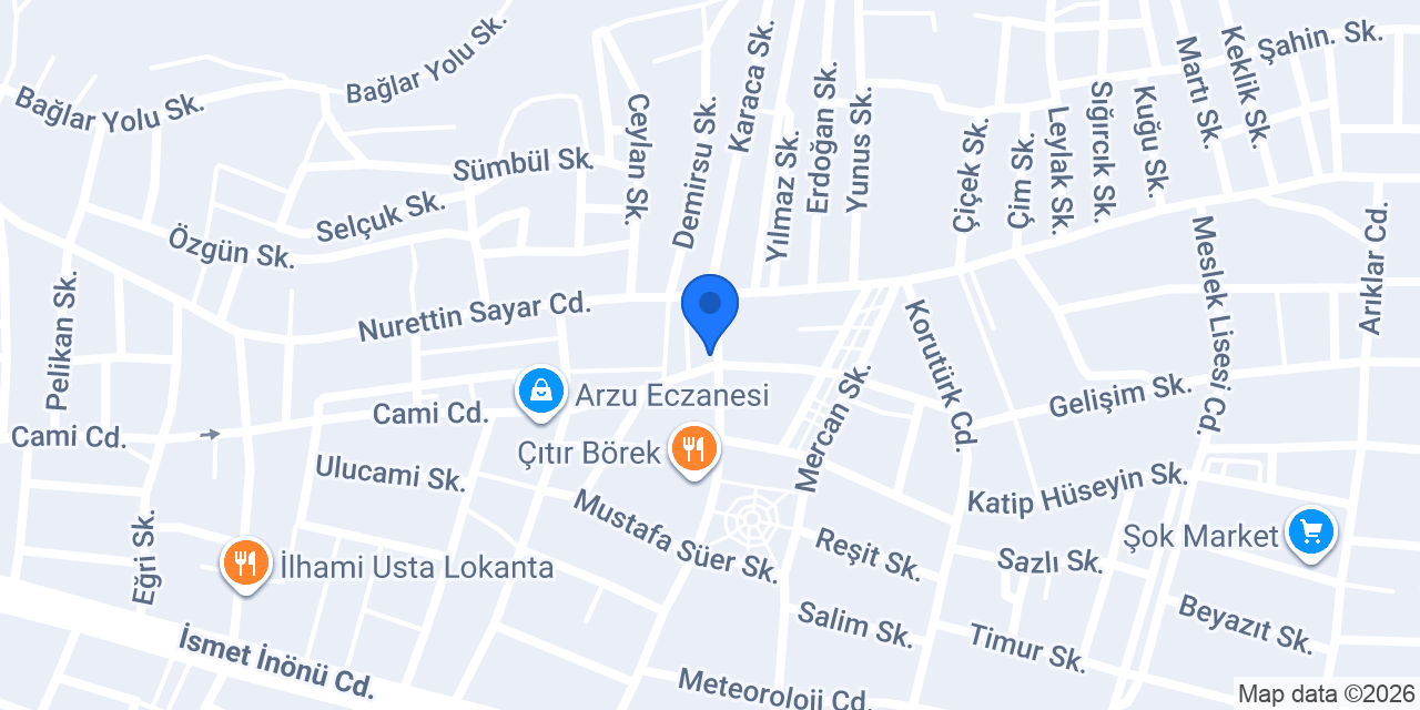 Tuğba bayan kuaförü konumu